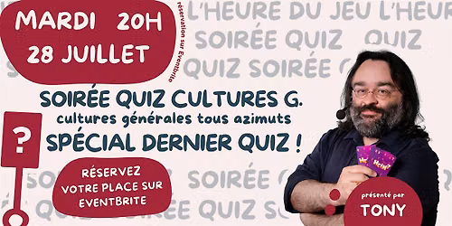 Tout dernier Quiz du mardi !