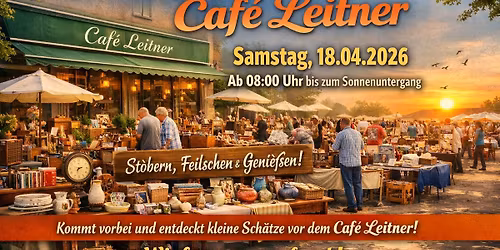 1 Flohmarkt vor dem Cafe Leitner