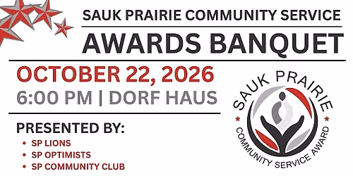 Sauk Prairie Community Service Awards Banquet