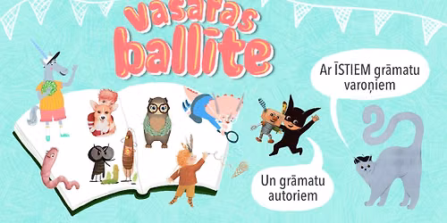 Vasaras ball\u012bte ar m\u012b\u013c\u0101kajiem gr\u0101matu varo\u0146iem