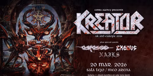 KREATOR | KRUSHERS OF THE WORLD TOUR | LISBOA