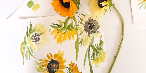 Sunflowers in Watercolor