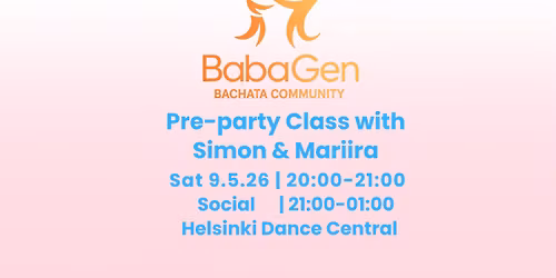 BabaGen: Preparty Class with Simon and Mariira & Social
