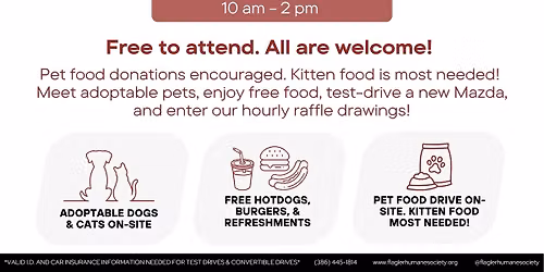 Joyride Event by Mazda of St. Augustine in Support of Flagler Humane Society!