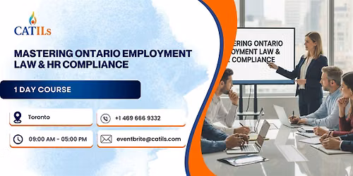 Mastering Ontario Employment Law & HR Compliance \u2013 1 Day Session, Toronto