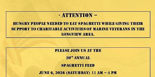 20th Annual Spaghetti Feed