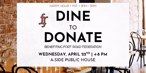 Dine to Donate at A-Side Public House