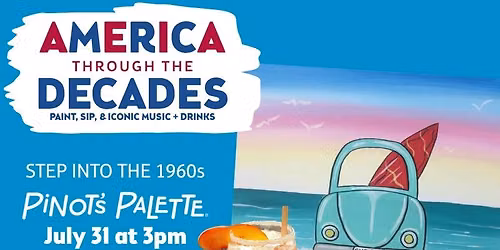Family Friendly Paint Class: America through the Decades - Beach Bug