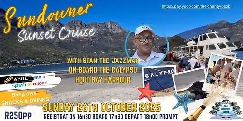 Sundowner Sunset Jazz Cruise with Stan the Jazzman!
