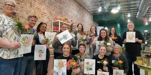 Buds and Brushes - Floral Design and Watercolor Class