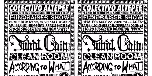 Fundraiser show for Colectivo Altepee (Land Defenders in Southern Mexico)