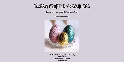 Tween Craft: Dinosaur Egg!