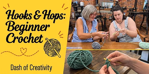 Hooks & Hops: Beginner Crochet Friday Afternoon Workshop at Stark Brewing