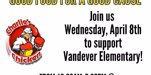 Charlie's Chicken Dine Out Night Fundraiser