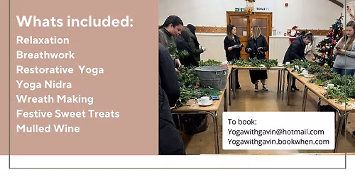 Restorative Yoga & Festive Wreath Making