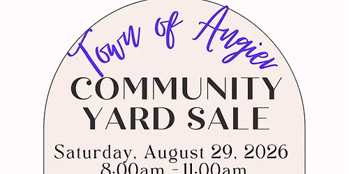 Town of Angier Community Yard Sale