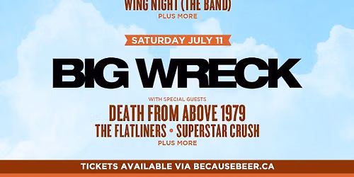 Because Beer Craft Beer Festival: Dwayne Gretzky  Big Wreck & Born in the Eighties - 2 Day Pass