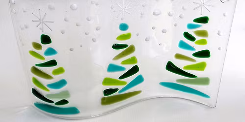Fused Glass Christmas Wave with RD Glass