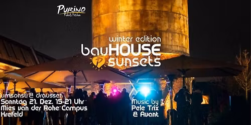 bauHOUSE sunset Winter Edition UMSONST & DRAUSSEN