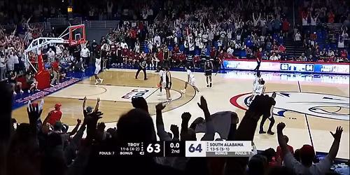 Troy Trojans at South Alabama Jaguars Mens Basketball at The Mitchell Center