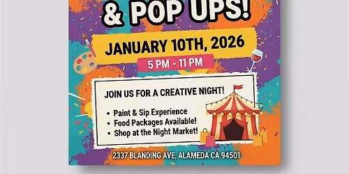 Paint , Pours, & Pop Ups!