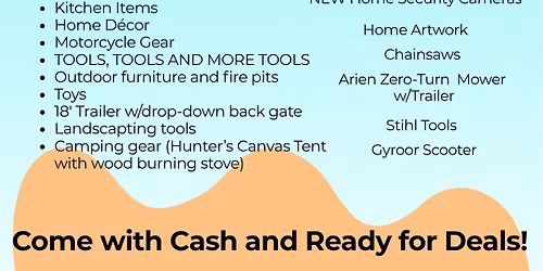 MOVING SALE - EVERYTHING MUST GO