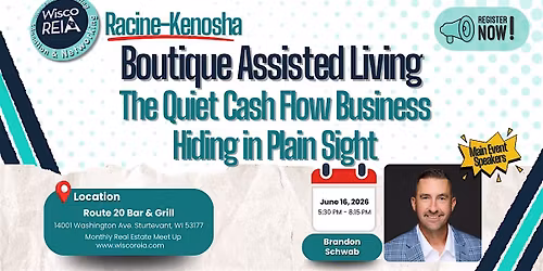 WiscoREIA Kenosha: Boutique Assisted Living: The Quiet Cash Flow Bussiness