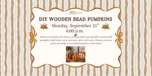 DIY Wooden Bead Pumpkins