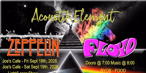 Acoustik Element - (Sat) Zeppelin Floyd Light Laser Show