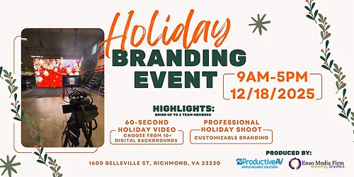 Holiday Brand Boost: Video + Photo Content Day