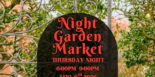 Open Aire Night Garden Market 