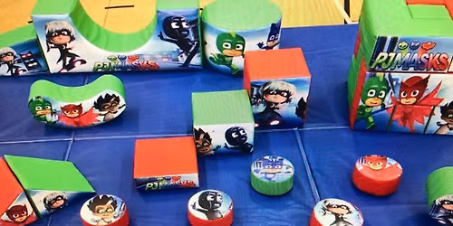 PJ Masks Soft Play Session and Traffic themed Ball Pond
