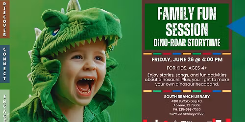 Family Fun: DinoROAR! (South Branch)