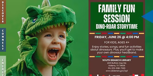 Family Fun: DinoROAR! (South Branch)