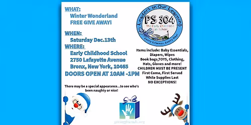 GIVING FRIENDS WINTER WONDERLAND FREE GIVEAWAY