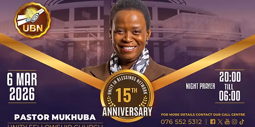 UBN 15TH ANNIVERSARY NIGHT PRAYER