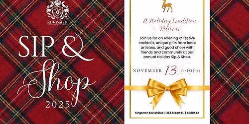 Kingsmen Holiday Sip & Shop
