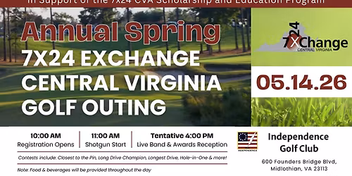 Annual Spring 7x24 Exchange Central Virginia Chapter Golf Outing