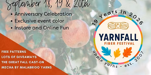 YarnFall 2026 | Apple Yarns 19th Anniversary Celebration