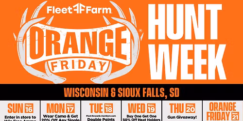 Orange Friday at Fleet Farm