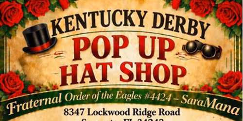 Kentucky Derby Pop Up Hat Shop