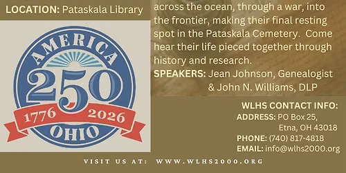 Let's Talk About History -- American Revolution Hero's in Pataskala