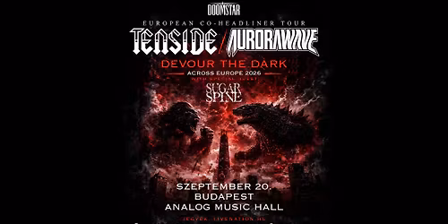 TENSIDE x aurorawave, support: Sugar Spine | Budapest 2026
