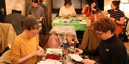 Monoprinting Workshop in Pink Moons Garden