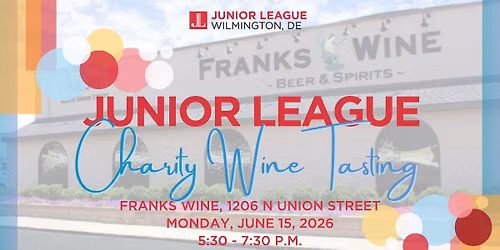  Charity Tasting at Frank's Wine Supporting the JLW