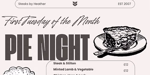 \ud83e\udd67 AUGUST PIE NIGHT @WALSALL RUGBY CLUB\ud83e\udd67
