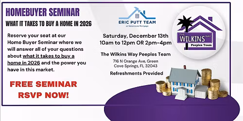 Homebuyer Seminar- What it Takes to Buy a Home in 2026