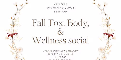 Fall Tox, Body, & Wellness Social 