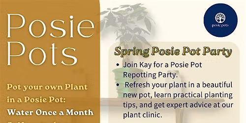 Posie Pot Father's Day Plant Party --Free Plants & Expert Clinic