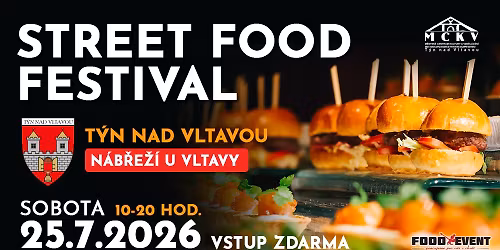 STREET FOOD FESTIVAL T\u00fdn nad Vltavou 2026